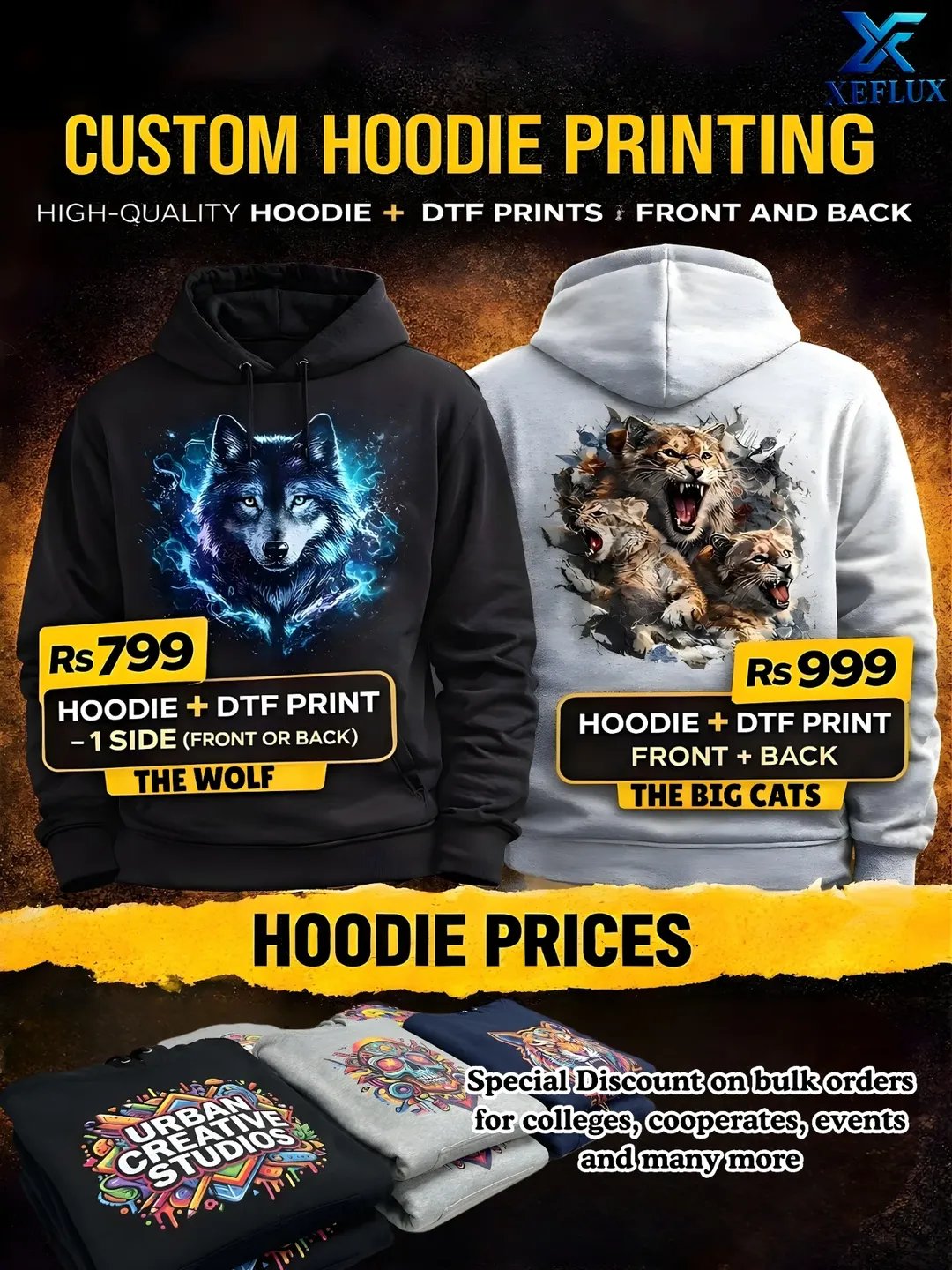 custom t-shirt printing xeflux margao goa