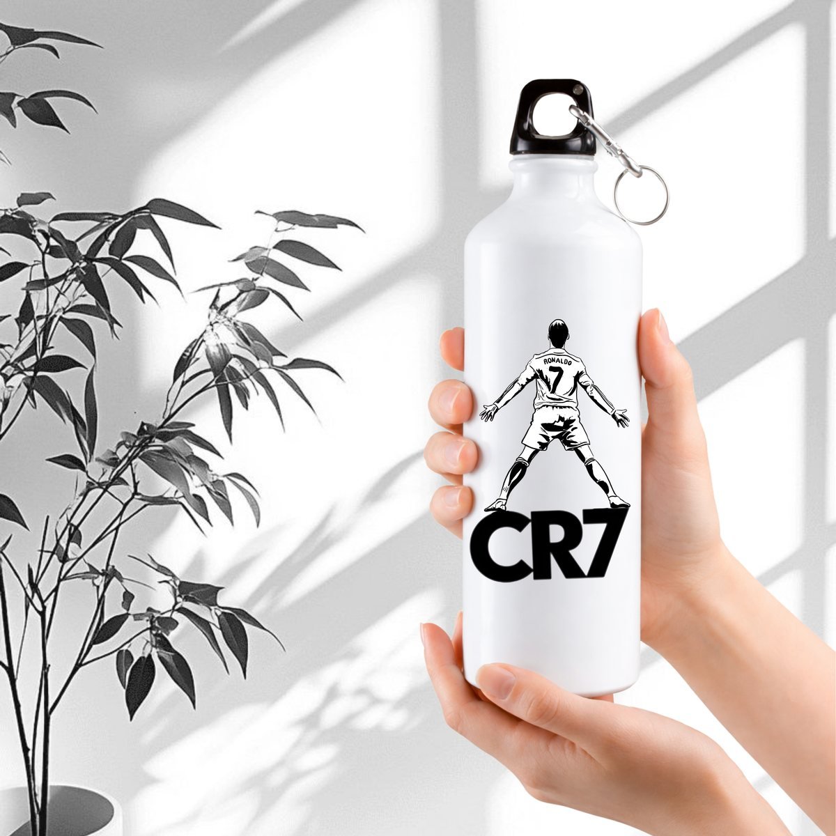 CR7 Celebration Aluminium Sports Bottle, 750ml — custom printed, Xeflux Margao