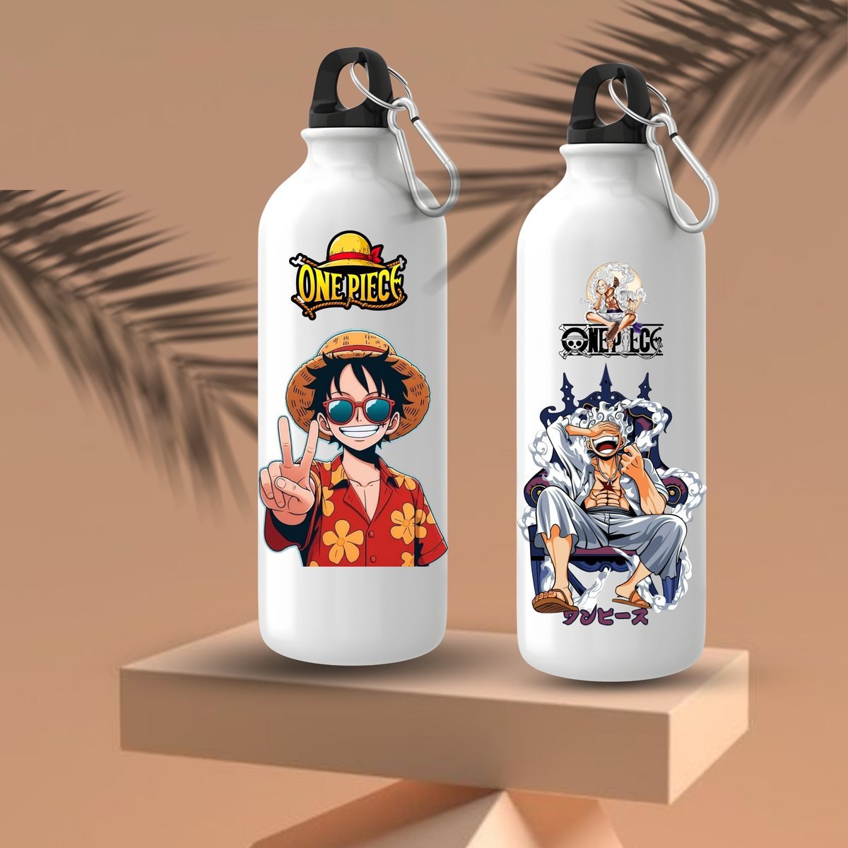 Luffy and Gear 5 Aluminium Sports Bottle, 750ml — custom printed, Xeflux Margao