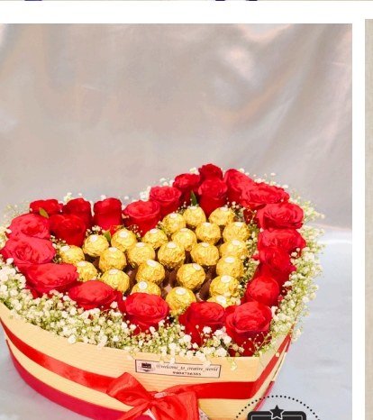 Golden Chocolate Heart Box — custom printed, Xeflux Margao