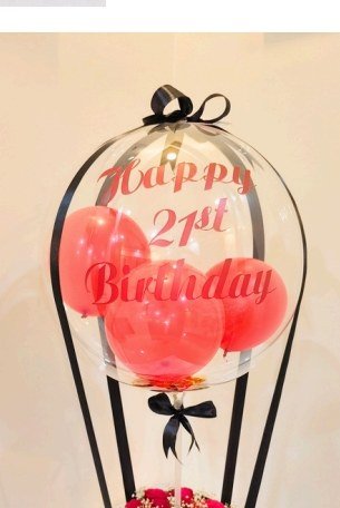 Rose Balloon Birthday Gift