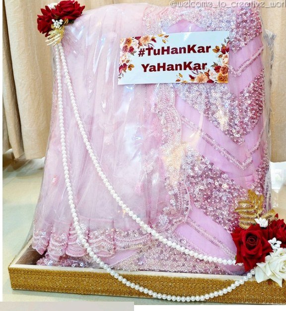 Saree Trousseau Packing - Lilac