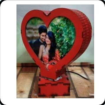 Heart-Shaped Rotating Photo Frame