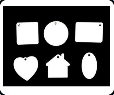 MDF Keychain – Double Side