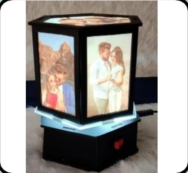 Pentagon Rotating Photo Lamp