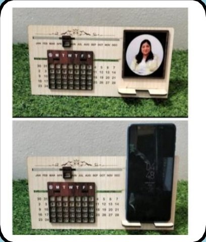 Sliding Calendar Photo Stand