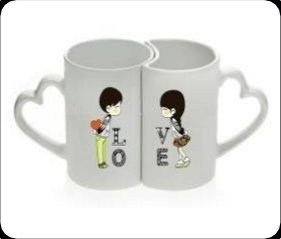 White Couple Mug