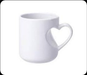 White Inner Heart Mug